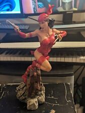 SIDESHOW EXCLUSIVE MARVEL ELEKTRA COMIQUETTE RED STATUE 0282 /550 picture