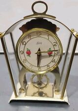 Vintage Schatz &  Sohne #59 German 8-Day Brass Carriage Clock 2 Jewels Windup picture