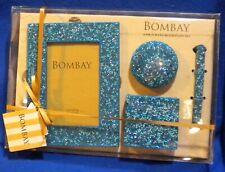 Bombay 4 piece hand-beaded gift set Blue picture