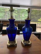 lamp set of 2 Cobalt Blue Lamps picture