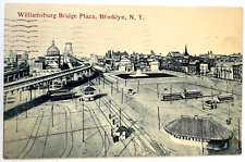 c1910 Williamsburg Bridge Plaza, Brooklyn, N.Y. Antique Postcard B2 picture
