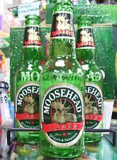 vintage MOOSEHEAD LAGER BEER BOTTLE 12oz. with all the labels picture