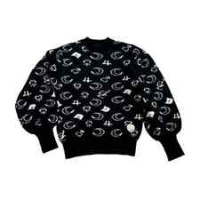 Outerwear Logo Mark Point Knit Tops Black Free Size Sailor Moon Dazzlin picture