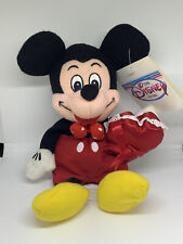 Vintage Disney Mickey Mouse Beanbag Plush 8” with Tag Retired picture