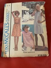 70s Sundress and Top Size 16 Bust 38 Vintage Pattern McCall’s 5593 Uncut picture