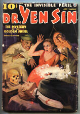 Dr. Yen Sin #3-July 1936-Asian menace-deacpitation-skull cover-WILD Pulp mag picture