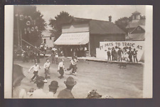 Canton MINNESOTA RPPC 1909 MEN'S RUNNING RACE Main Street nr Harmony Mabel #2 picture