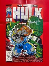 Incredible Hulk #342 Signed Stan Lee & Todd McFarlane 1988 NM High Grade picture