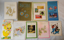 Vtg UNUSED Mixed Greeting Card Lot of 9  w/Envelopes -Easter/Father's Day/Bday picture