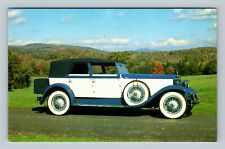 Automobile -1929 Rolls-Royce Phantom Convertible Sedan Vintage Souvenir Postcard picture