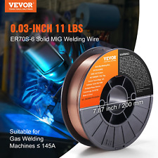 VEVOR Solid MIG Welding Wire ER70S-6 0.03-inch 11LBS Mild Steel MIG Welding Wire picture