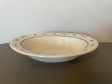 Longaberger Woven Traditions Heritage Green Oval Serving Veg Bowl Dish 11