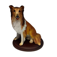 Vintage HOMCO Home Interiors Large Collie Dog Figurine 8 in. 1986 LASSIE Sheltie picture