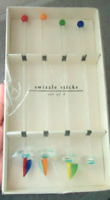 Swizzle Sticks Set of 2 boxes of 8 Sailboat Size-8 inches picture