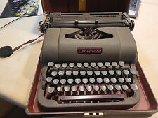 1950 Underwood Universal Vintage Portable Typewriter w Original Case Needs Work picture