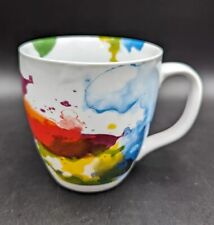 Konitz Mug Rainbow Watercolor Colour Flow Color Collection 16Oz Coffee Cocoa Cup picture