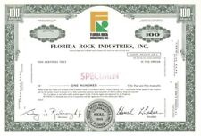 Florida Rock Industries, Inc. - Specimen Stock Certificate - Specimen Stocks & B picture