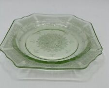 Vintage Green Uranium Glass Trinket Dish GLOWS 5.5/8