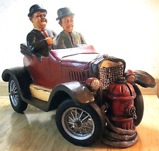 Vintage Laurel & Hardy Large Statue Figurine Car & Fire Hydrant See Description picture