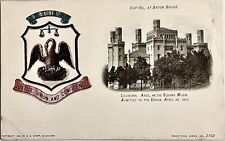 BATON ROUGE, Louisiana Rare Antique 1906 Postcard Justice, Union and Confidence picture