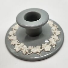 Vintage 1950s Discontinued Cream Grapes On Grey Wedgewood Candlestick Holder  picture