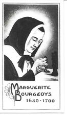 Relic Plus a  Holy Card of Saint Marguerite Bourgeoys Foundress of CND   picture