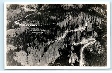 Needles Highway Aerial View RPPC Vintage Real Photo Postcard F23. picture