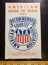 Vintage 1955 American Tourist Association American Guide to Spain w Advertising picture