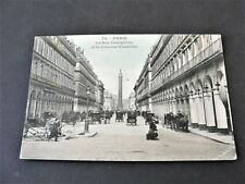 PARIS-Rue de Castiglione Colonne Vendôme, France-1908 Postmarked Postcard. RARE. picture