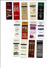 Lot of 13 Less Than Perfect RS Matchbook covers Towns in California Motels Shops picture