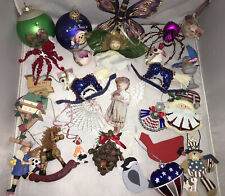 Lot Of Christmas Ornaments Some Vintage 25 Pieces Some Handmade picture