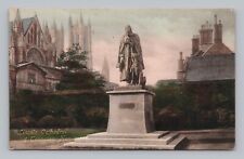 Postcard Lincoln Cathedral & Tennyson Monument England Frith's Series picture