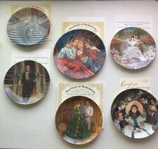 Gone With The Wind Collectors Plates Lot (6) New In Perfect Condition. picture