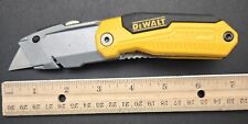 Yellow DEWALT Folding Retractable Utility Knife with New Blade picture