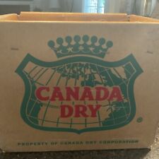 Vintage Canada Dry Cardboard & Metal 12 Quart Bottle Bottle Crate ‘73 Pittsburgh picture