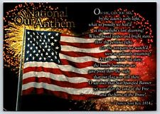 National Our Anthem Patriotic Vintage Postcard Continental picture
