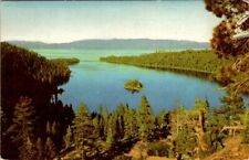 Lake Tahoe California Nevada Union Oil Natural Color Scenes Postcard RPPC picture
