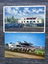 POSTCARD Vintage Tijuana Mexico - Racetrack - Mexico Custom House - Mixed lot of picture