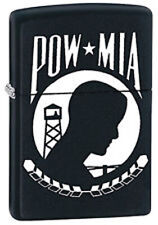 POW-MIA Flag American Heroes Black Matte Zippo Lighter picture