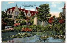 1916 Kent Chemical Labs & Theatre from Botany Pond, Chicago, IL Postcard picture