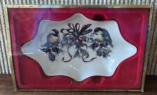 Lenox Winter Greetings Holly Candy Dish, In Box, 8.75