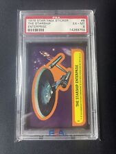 1976 Topps Star Trek Stickers #8 The Starship Enterprise PSA 6 EX-MT picture