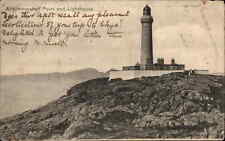 Glasgow Scotland Ardnamurchan Point Lighthouse Oban 1904 Cancel Vintage PC picture