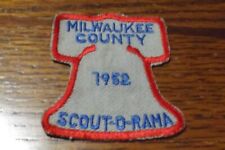 Boy Scout Patch 1952 MILWAUKEE COUNTY SOR picture