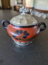 Antique Art Nouveau, 1900s,Orivit Ceramic Sugar Bowl picture
