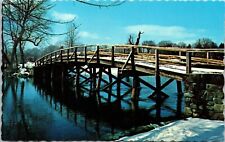 Old North Bridge Concord Massachusetts MA Postcard UNP VTG Dexter Unused Vintage picture