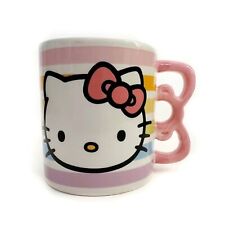Sanrio Hello Kitty Pastel Rainbow Pink Hair Bow Coffee Tea Mug picture