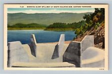 South Holston Dam TN, Morning Glory Spillway, Tennessee Vintage Postcard picture