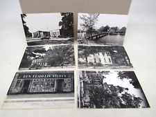 6 Paw Paw Michigan RPPC B&W Postcard Lot Maple Isle Downtown Scenes Court House picture
