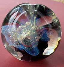 Large Robert Eickholt art glass paperweight Signed & Dated 1995 & Numbered RV3 picture